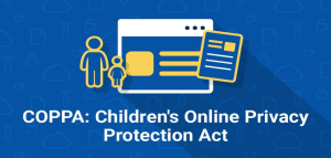 Illustration explaining COPPA law and protections for children’s personal data under U.S. privacy regulations.