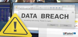 Data breach warning message representing cybersecurity incident at ESA
