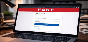 Fake Microsoft login page used to steal credentials in Google Cloud email phishing attack
