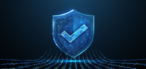 Digital shield representing cybersecurity protection amid CISA warning on actively exploited enterprise vulnerabilities.