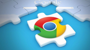 Google Chrome logo puzzle representing fake browser extensions used to spread malware