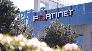 Fortinet company headquarters symbolizing the vendor response to FortiGate firewall vulnerabilities and security updates.