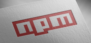 npm logo representing supply-chain attack involving malicious Bitcoin-themed npm packages.