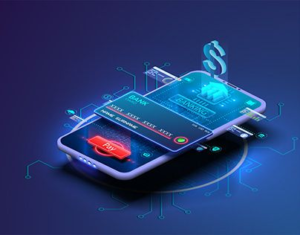 Illustration of digital payment card on smartphone representing partial credit card data exposure in Canada Goose customer data leak.