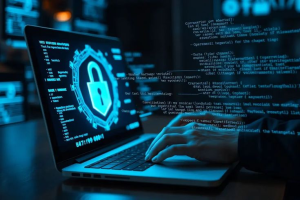 Compromised eScan update process showing malicious code bypassing antivirus security mechanisms.