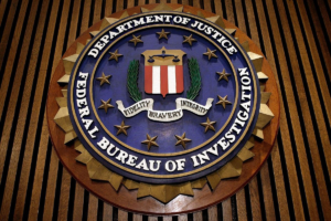 Official FBI seal highlighting the agency’s warning about rising ATM jackpotting attacks across the United States.
