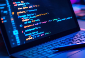 Malicious code hidden inside a trusted Open VSX extension update displayed on a developer’s laptop.