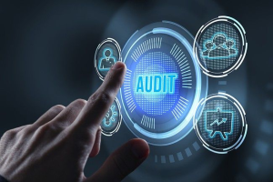 Cybersecurity audit interface highlighting server configuration review and traffic monitoring in NGINX