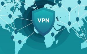 VPN shield icon over world map showing how users in Russia use virtual private networks to bypass messaging app blocks.