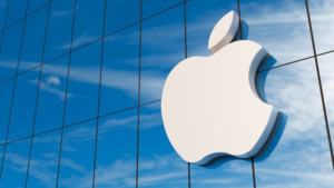 Apple logo on building exterior symbolizing iOS devices targeted by DarkSword zero-day exploit attacks