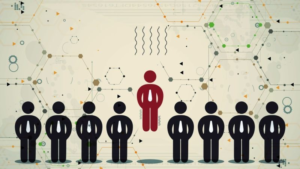 Illustration showing targeted surveillance where attackers single out specific individuals during cyber espionage campaigns.