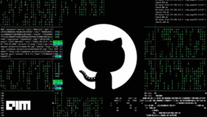 GitHub logo surrounded by terminal code screens symbolizing a stolen GitHub token used to infiltrate a development environment.