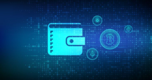 Digital illustration of a cryptocurrency wallet representing malware stealing financial and crypto wallet data from infected systems.
