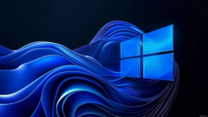 Abstract Windows operating system background representing Microsoft security concerns and Windows Terminal related cyber threats.