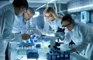 Cancer research scientists working in a university laboratory affected by a ransomware-related data breach.