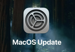 macOS update screen highlighting security patch after OpenAI certificate rotation due to potential attack